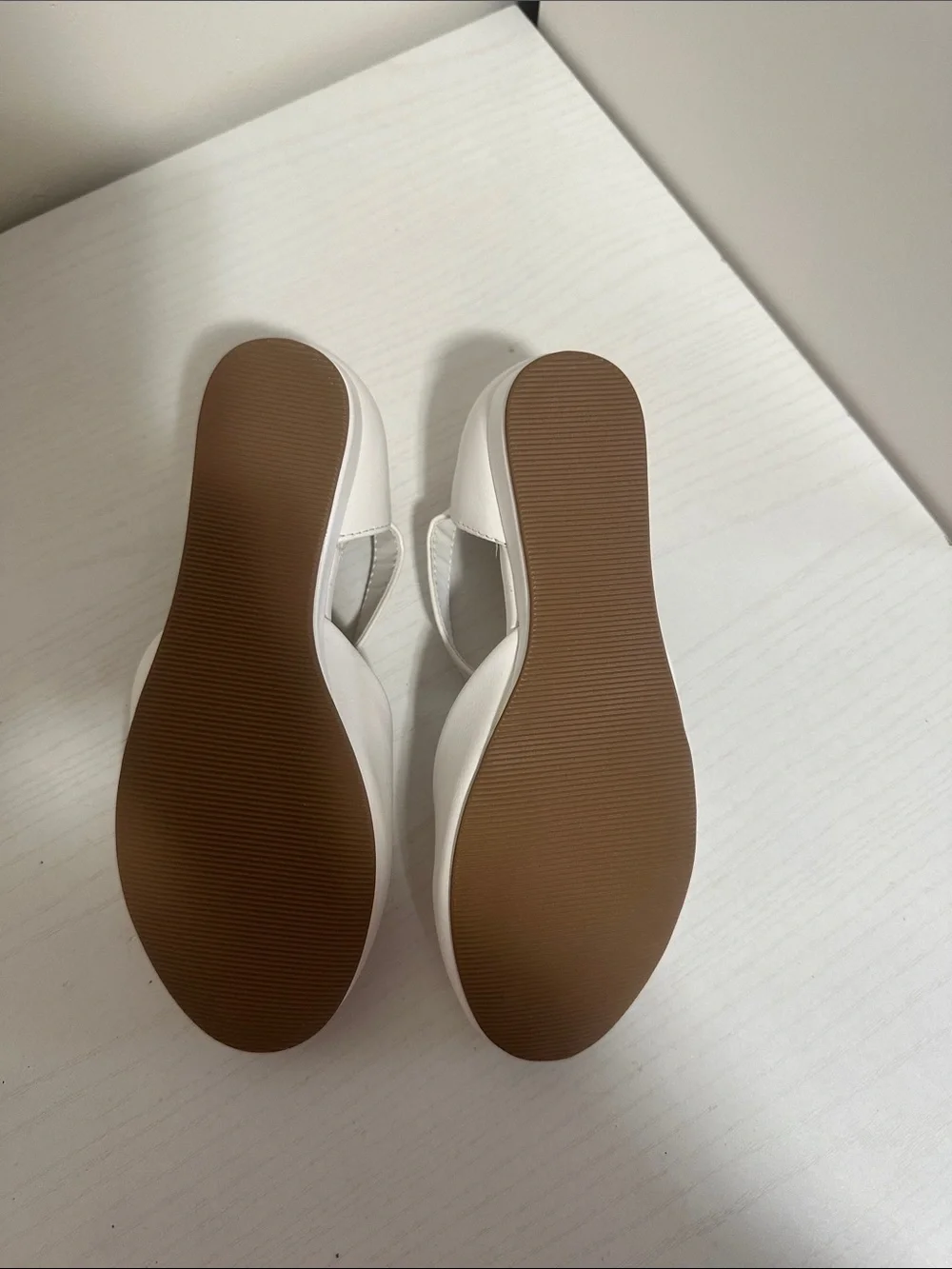 Girls' White Ankle-Strap Dress Flats